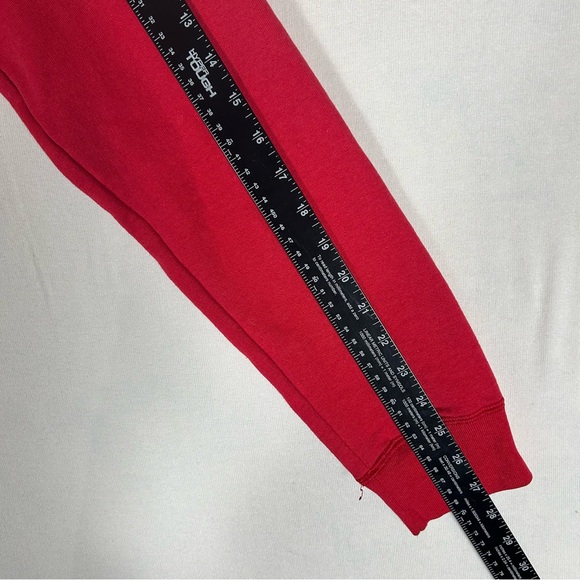 American Sportswear Wisconsin Badgers Hoodie Youth L Large Red Vintage Pullover - Picture 8 of 9